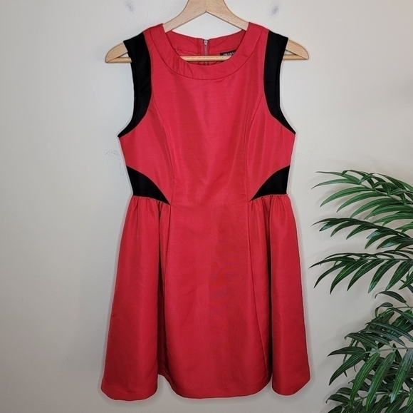 Prabal Gurung for Target | Red & Black Color Block A-line Dress Size 6 - Picture 1 of 5